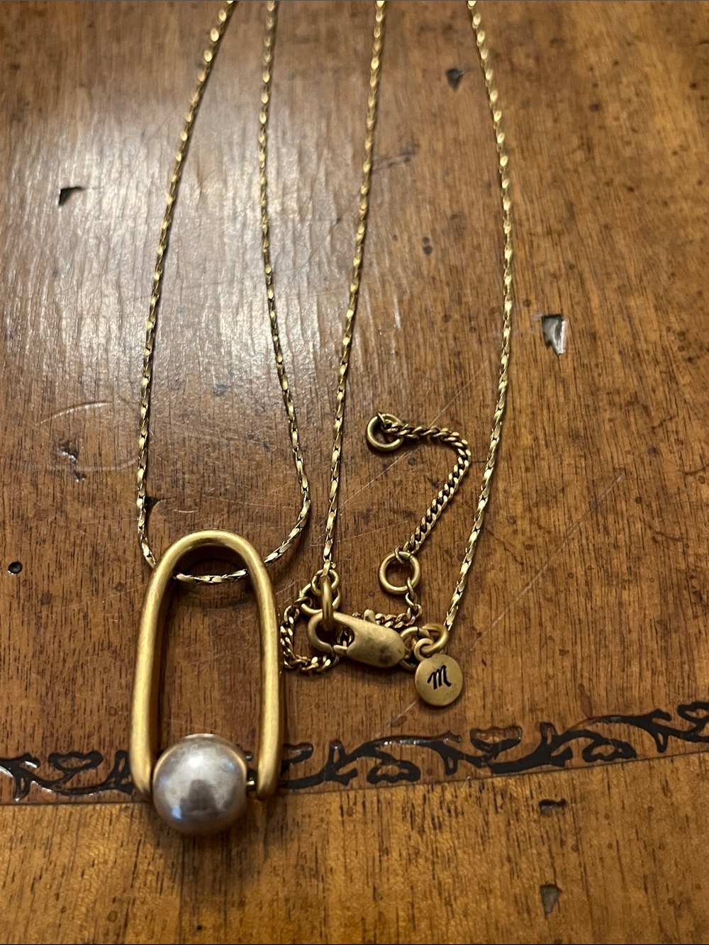 Madewell long pendant necklace